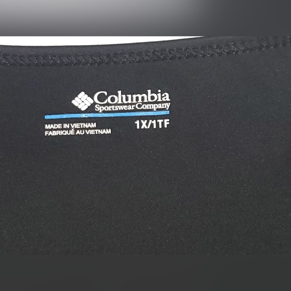 Sale Columbia Sportwear Company Black Long Sleeve V-neck Tee Women's Size 1X - Picture 3 of 9